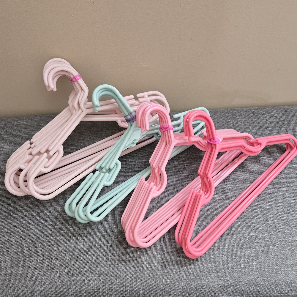 Multi-Color Plastic Clothes Hangers (Toddler Size)